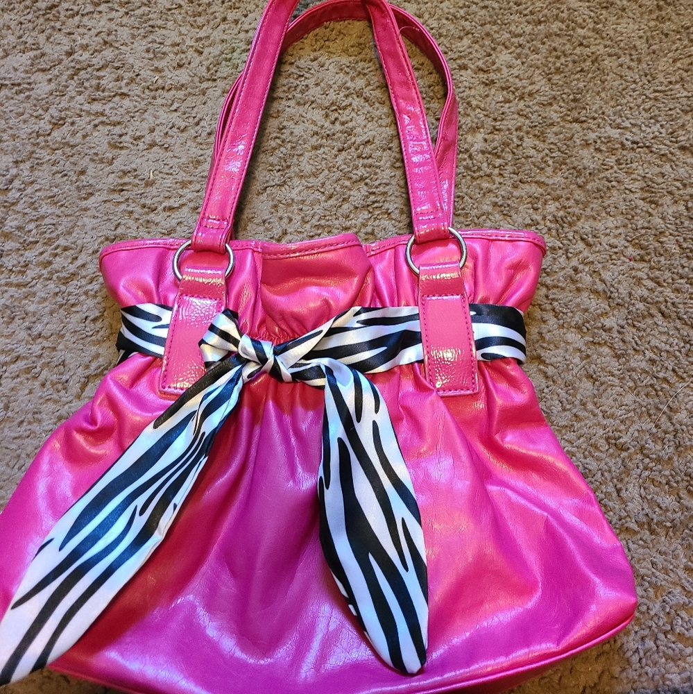 Faux leather purse